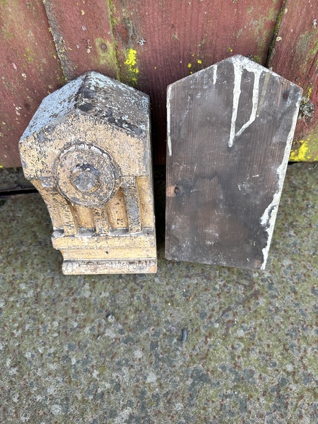 Two Matched Wood Architectural Corbels Great Paint