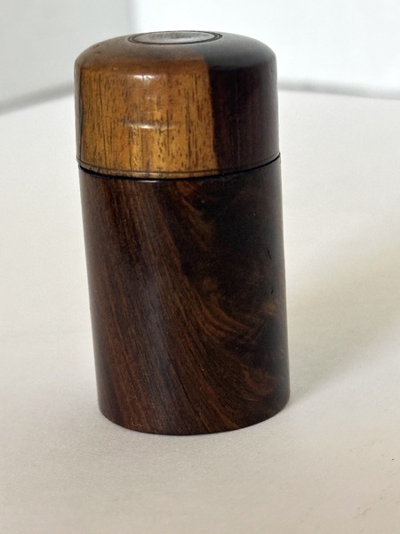 19th Century Lignum Vitae Treenware Inkwell