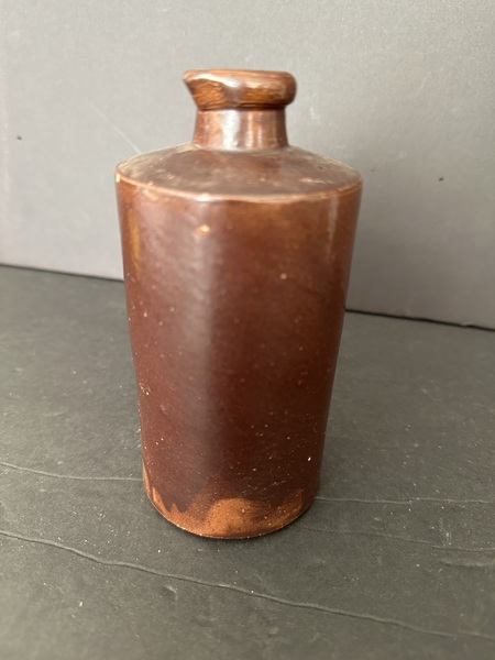 Redware Pottery Cruet or Ink Dalton Lambeth