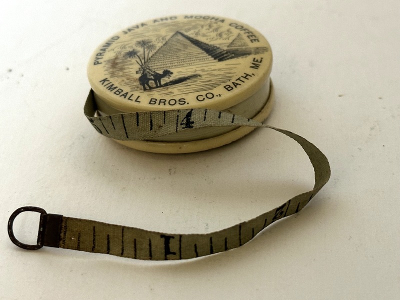 C 1890s Kimball Bros Bath Maine Adv Measure Tape