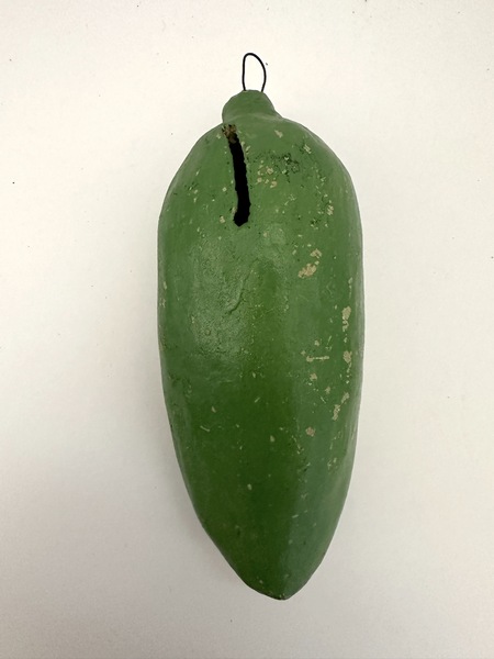 Old Painted Chalkware Corn Bank