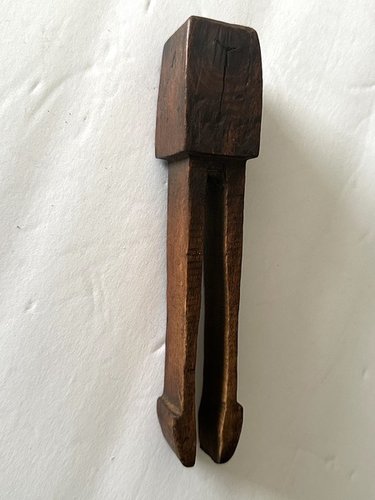 Large Unusual Design Shaker Clothes Pin in Walnut.