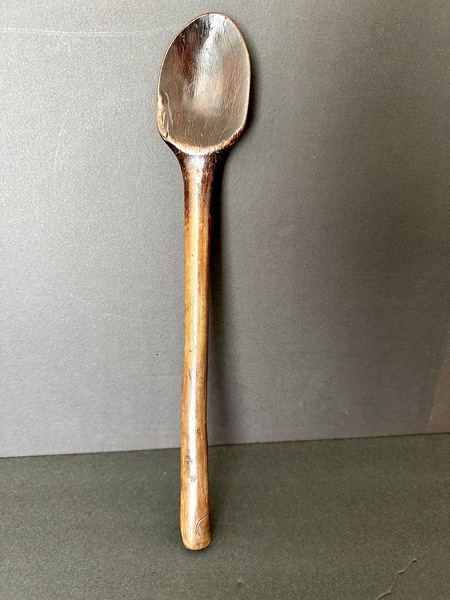 Primitive Wood Ware Long Spoon Native American