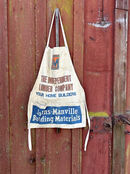 Vintage Johns Manville Store Workers Canvas Apron