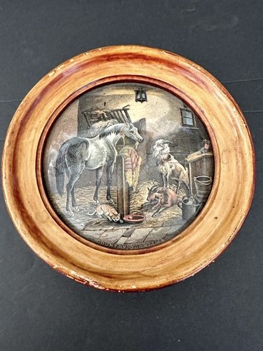 Equestrian 1850s 6 inch Potlid Country Quarters