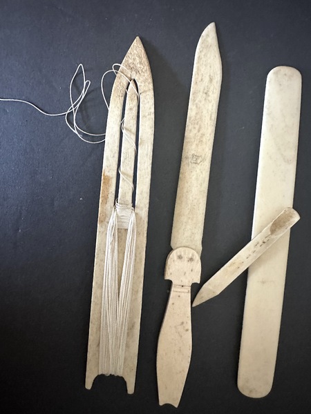 Native Inuit Made 19thC Bone Utility Tools
