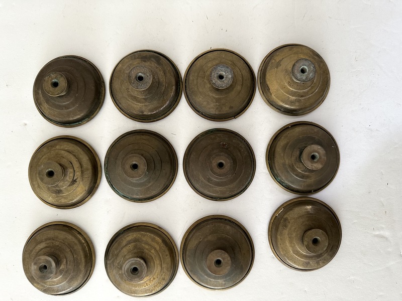 Sheraton Period Set of 12Brass Drawer Pulls