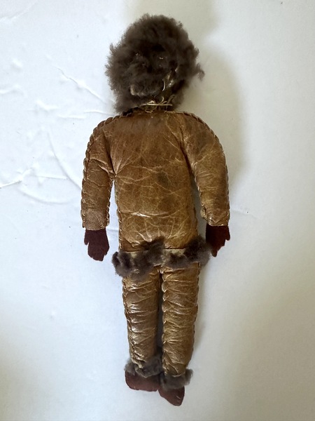 Early Inuit Native Made Leather Childs Doll