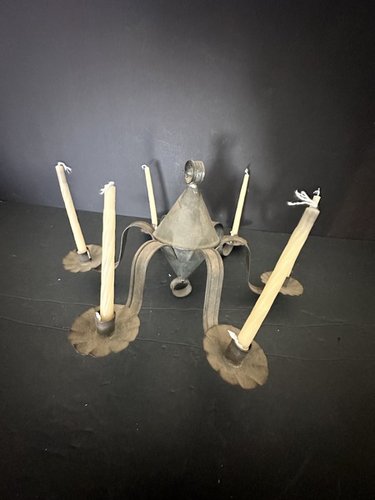 Early Mini Tin Six Arm Candle Lamp Salesman sample