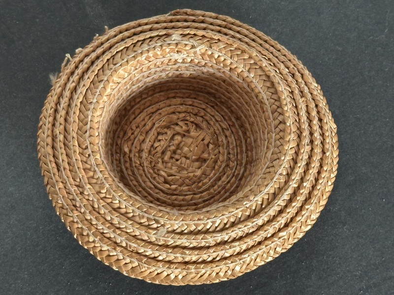 Early Dolls Straw Hat Very Good