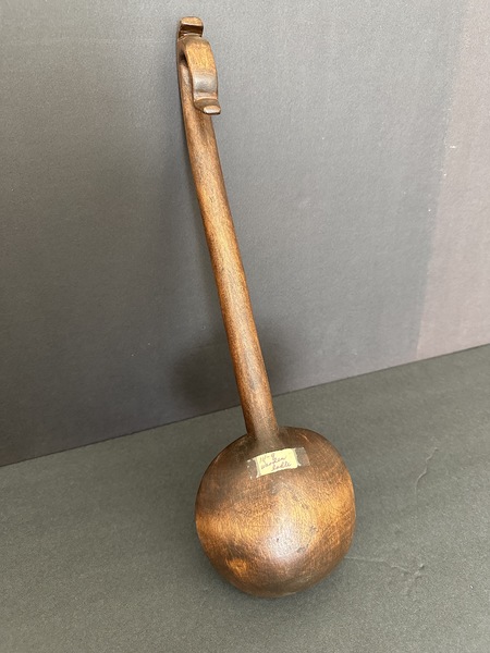 Long Early Wooden Decorated Ladle American Indian.