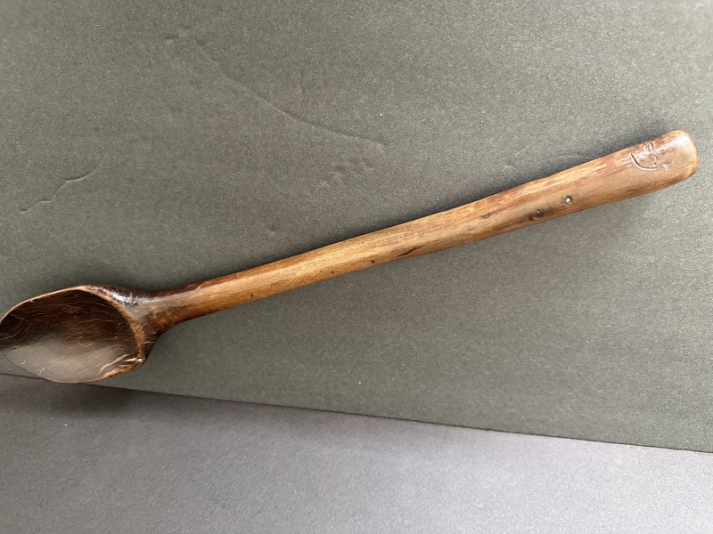 Primitive Wood Ware Long Spoon Native American