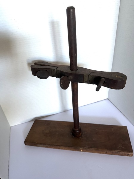 Antique Mahogany Scientific Burette Holder
