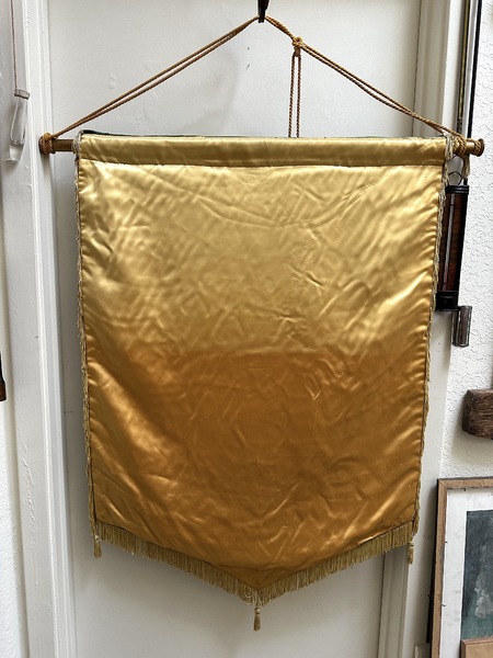 Vintage Companions of the Forest Satin Banner