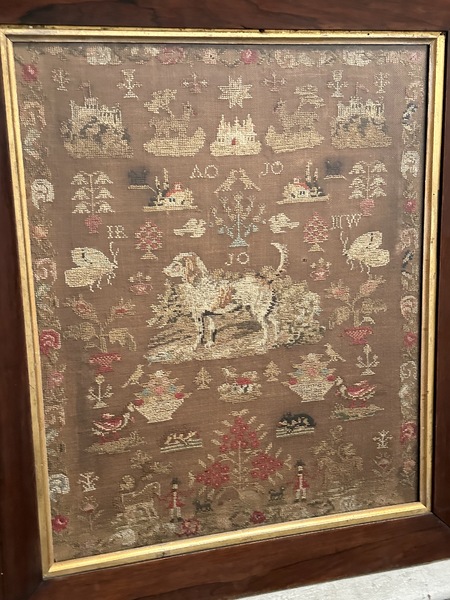American Patriotic Sampler W Many Animal Motifs