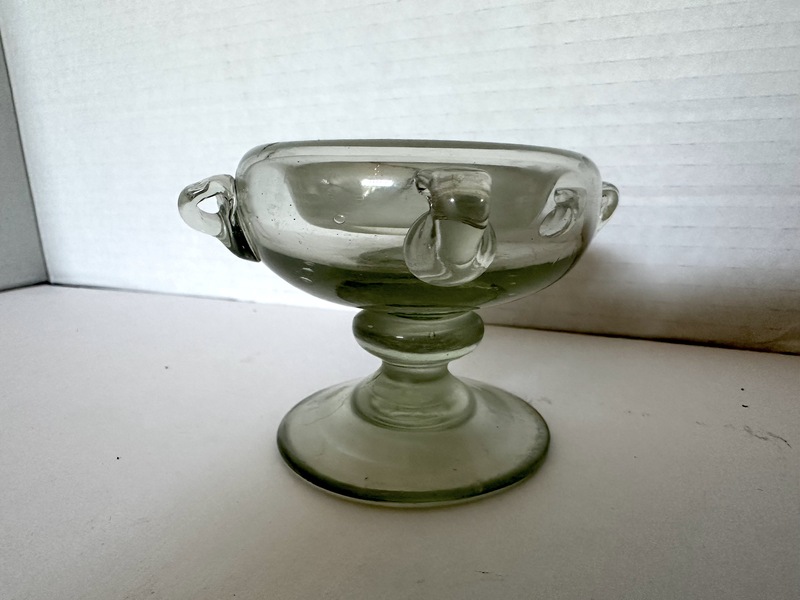 Early Glass Floatwick Miniature Oil lamp