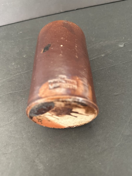 Redware Pottery Cruet or Ink Dalton Lambeth