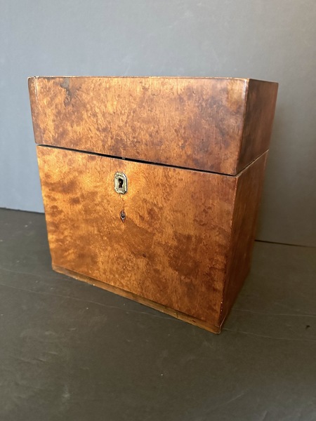 Small Marine 18th C Ships Officers Spirits Chest