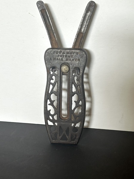 Rare 19th C Cast Iron Patent Pocket Boot Jack