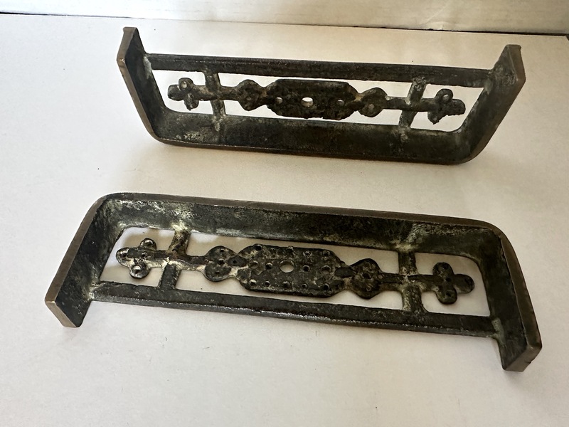 Two Piece Early 19th C Brass Trivet