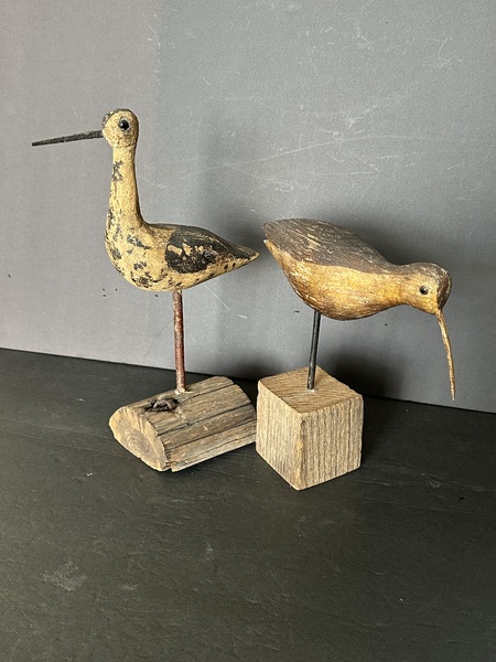 Pair of Shorebird Decoys. Nice Paint