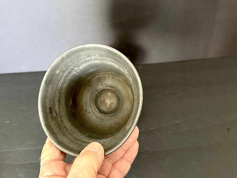 Mid 19thC Phillip Ashberry Sheffield Pewter Goblet