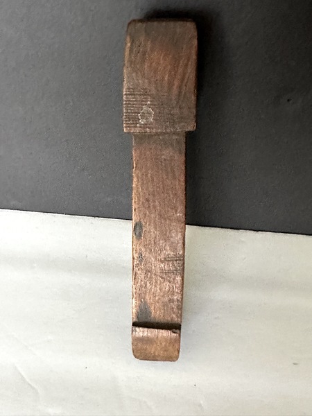 Large Unusual Design Shaker Clothes Pin in Walnut.