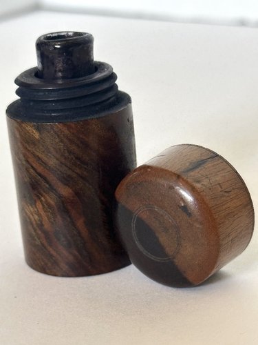 19th Century Lignum Vitae Treenware Inkwell