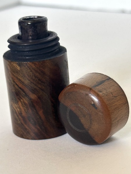 19th Century Lignum Vitae Treenware Inkwell