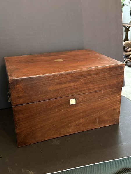 18th C Marine Ship Captains Spirits Service Chest