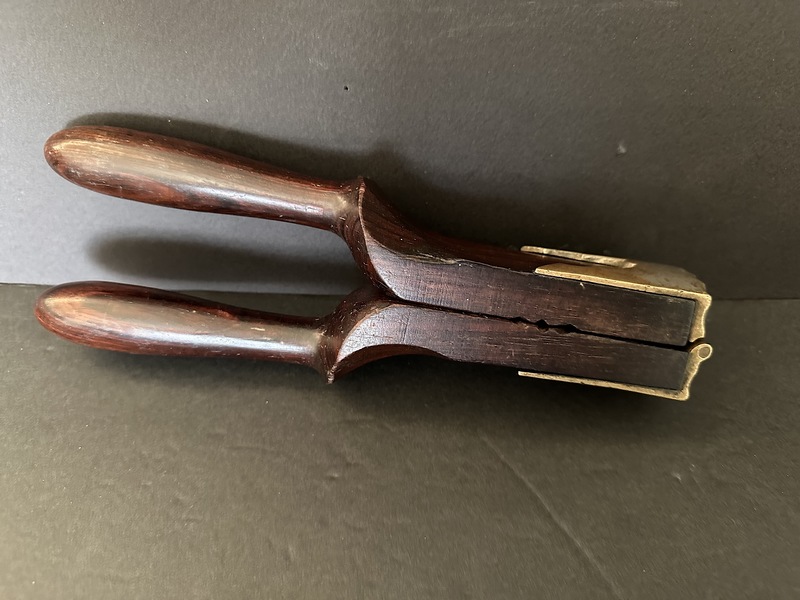 Fancy 1870s Rosewood Brass Saloon Lemon Squeezer