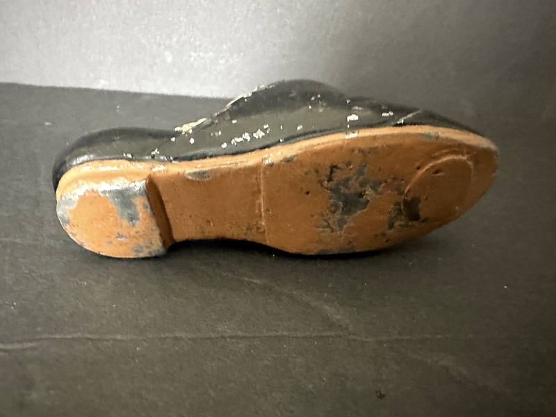 Old Painted Pig in a Clog Shoe Sewing Tool C 1900