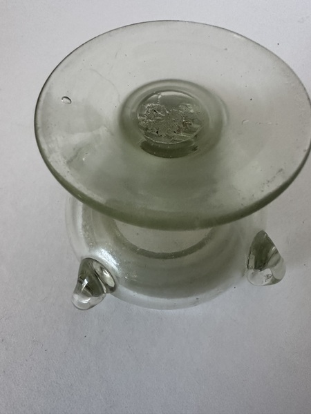 Early Glass Floatwick Miniature Oil lamp
