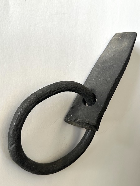 Primitive Iron Barn Ring Stonework HorseTether