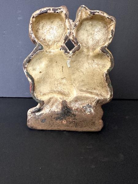 Vintage Hubley Cast Iron Little Kitties Doorstop