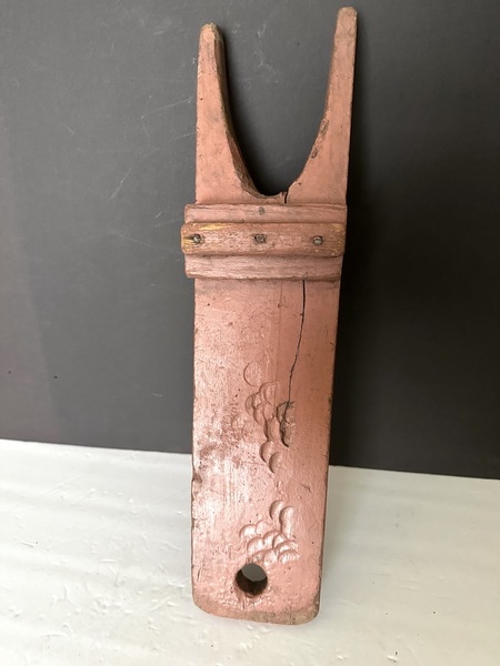 Nice Early Painted Wood Bootjack W W Camp