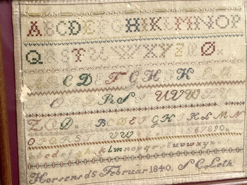 American Sampler 1840 S C Leth Graduated Fonts