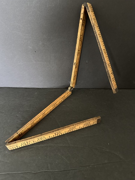 Vintage 24 inch Folding Ruler Upson Nut Co C1890s