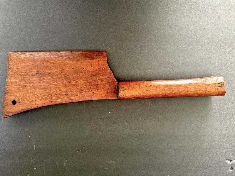 Old Carved Wood Butcher Shop Trade Sign