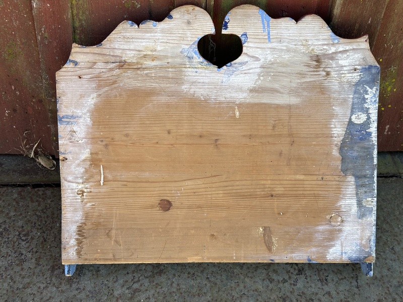 Sweet Painted Folkart Pine Cabinet