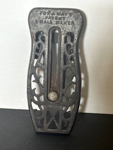 Rare 19th C Cast Iron Patent Pocket Boot Jack