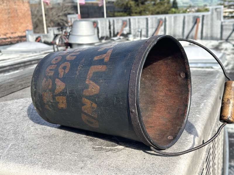 Historic1854 Painted Portland Maine Fire Bucket