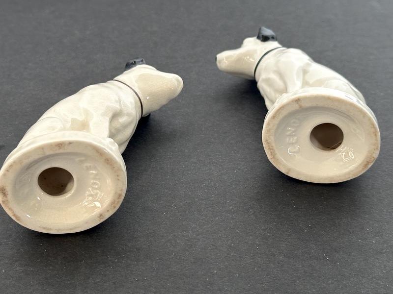 Old Lenox China RCA Dog Salt and Pepper Shaker Set