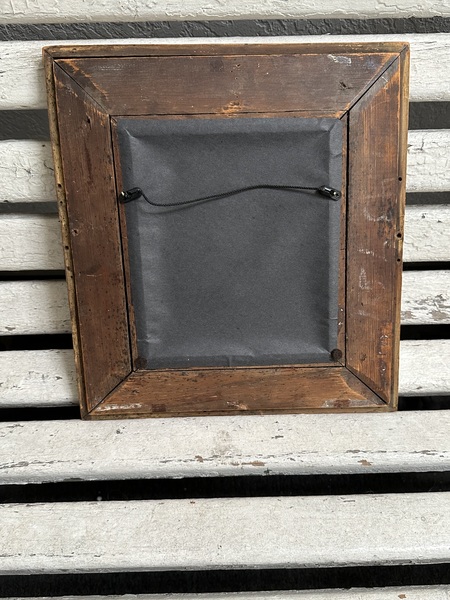 Colonial Geo Washington Engraving in Federal Frame
