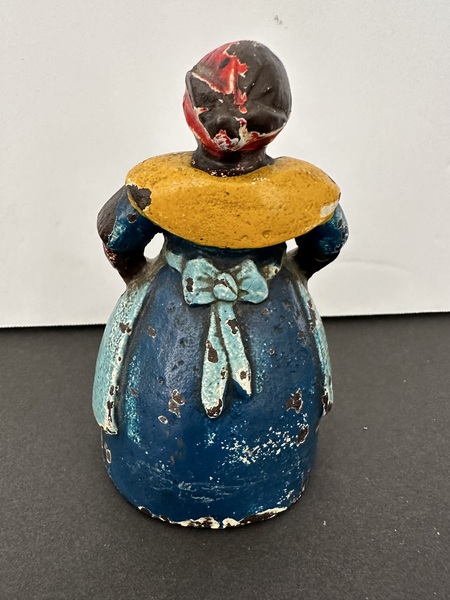 Vintage Cast Iron Afro American Mammy Doorstop