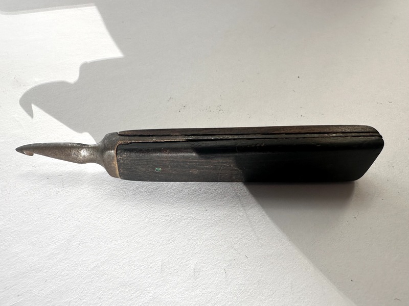 19th C Wood and Steel Sailors Rigging Tool