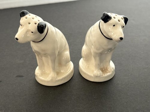 Old Lenox China RCA Dog Salt and Pepper Shaker Set