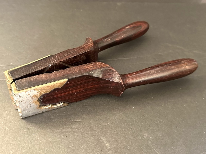 Fancy 1870s Rosewood Brass Saloon Lemon Squeezer