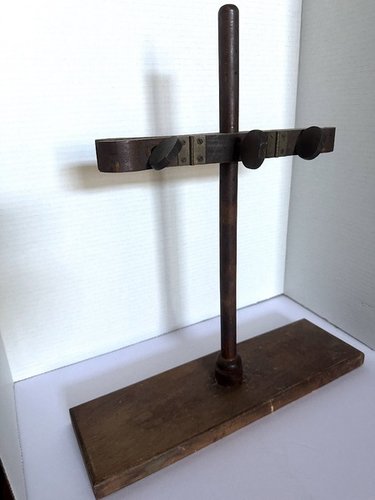 Antique Mahogany Scientific Burette Holder