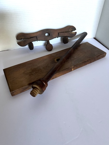 Antique Mahogany Scientific Burette Holder